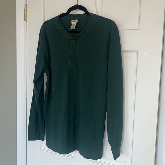 Men’s L.L. Bean 100% cotton Henley large - Picture 6 of 6